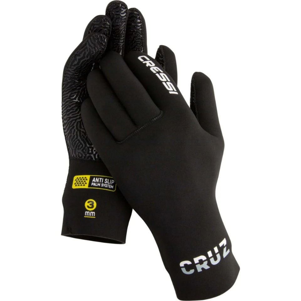 Cressi Cruz Dalış Eldiveni BLACK - 3MM - XL - NO:5