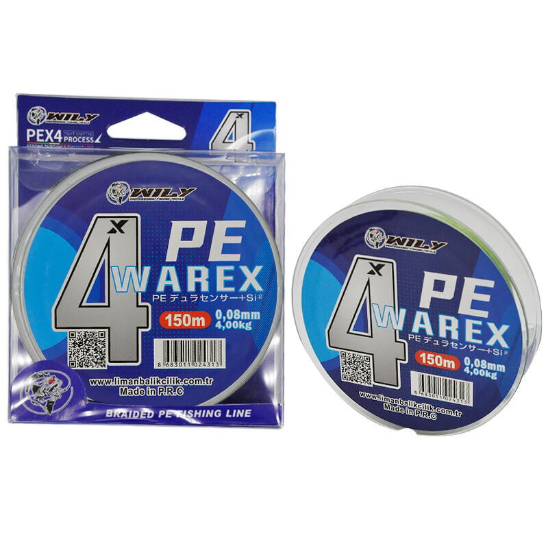 Wily Warex 4 Kat İp Misina 150 mt Yeşil