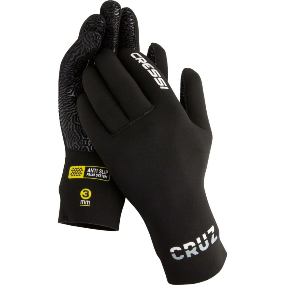 Cressi Cruz Dalış Eldiveni BLACK - 3MM - S - NO:2