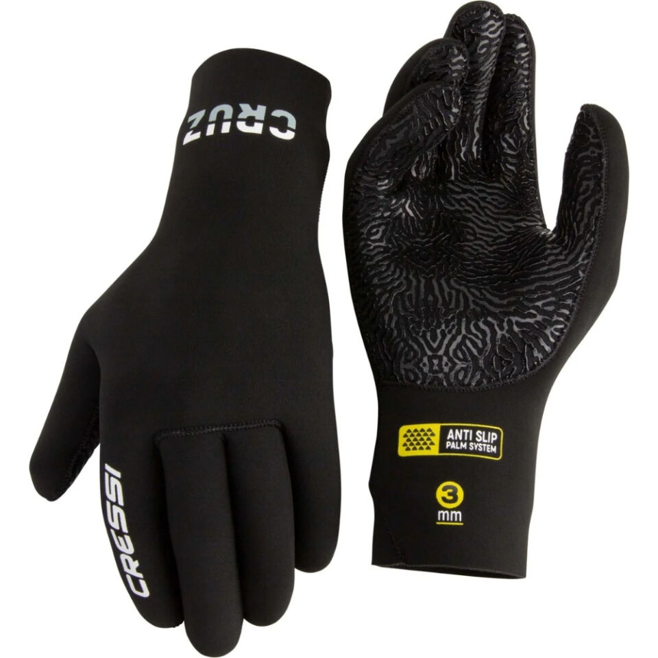 Cressi Cruz Dalış Eldiveni BLACK - 3MM - L - NO:4