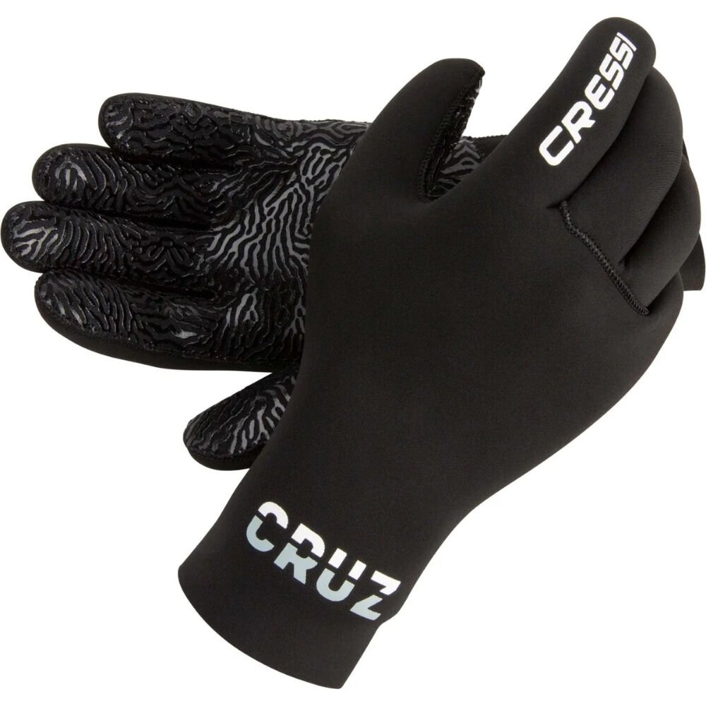 Cressi Cruz Dalış Eldiveni BLACK - 3MM - L - NO:4