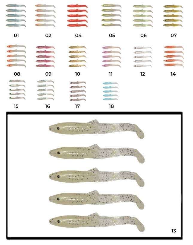 Captain 3595 Elegant 35cm Silikon Zargana 5li Paket Suni Yem 13
