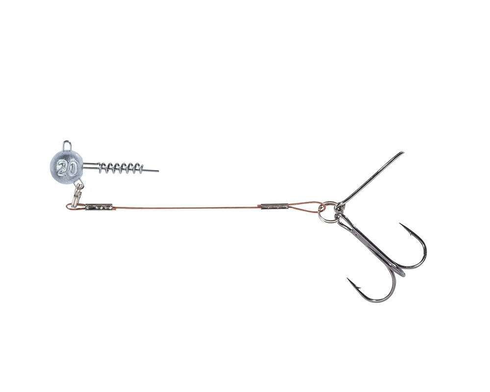 Balzer 16100 Silikon Yemler İçin Çelik Telli Spiral Kafa Rig 55cm Standart