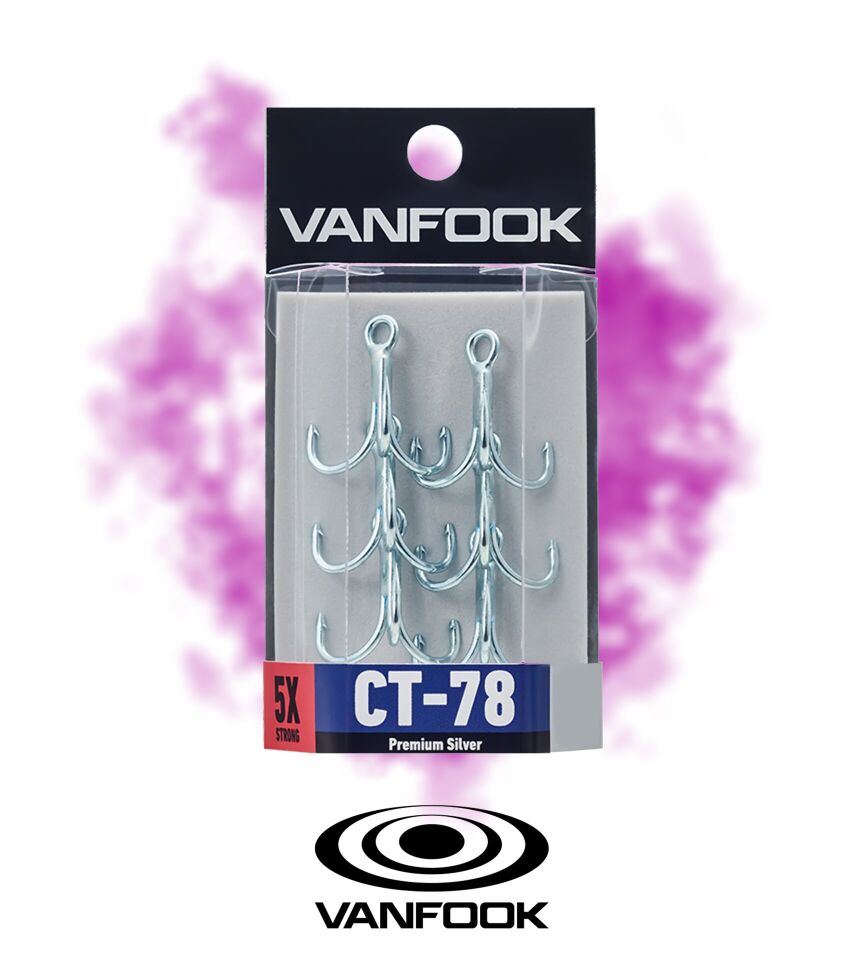 VANFOOK CT-78 TREBLE SH SILVER 4P #2/0