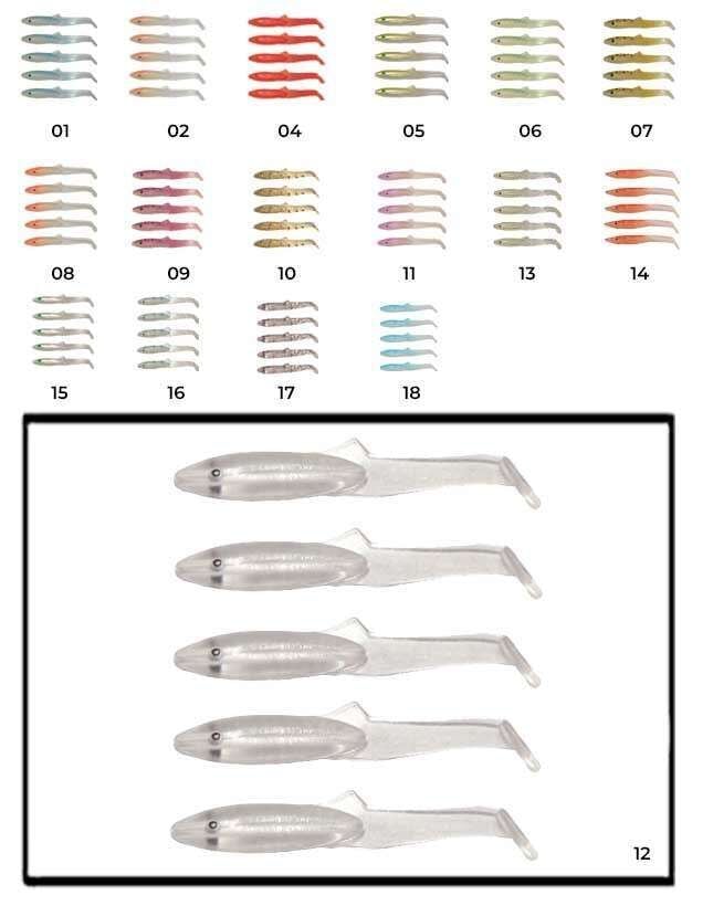 Captain 3595 Elegant 35cm Silikon Zargana 5li Paket Suni Yem 12