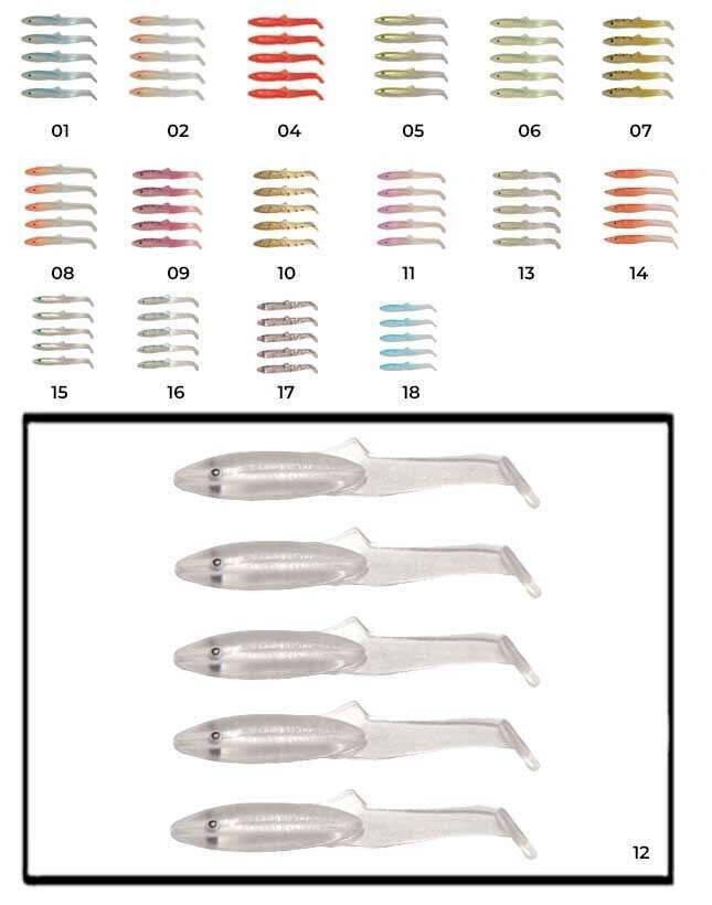 Captain 3595 Elegant 35cm Silikon Zargana 5li Paket Suni Yem 12