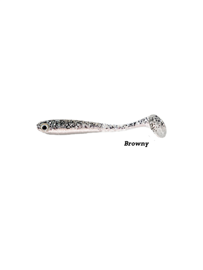 Fujin Bomb Shad 85mm Slikon Balık Browny