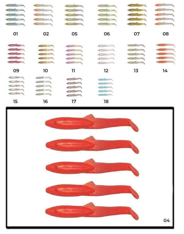 Captain 3595 Elegant 35cm Silikon Zargana 5li Paket Suni Yem 04