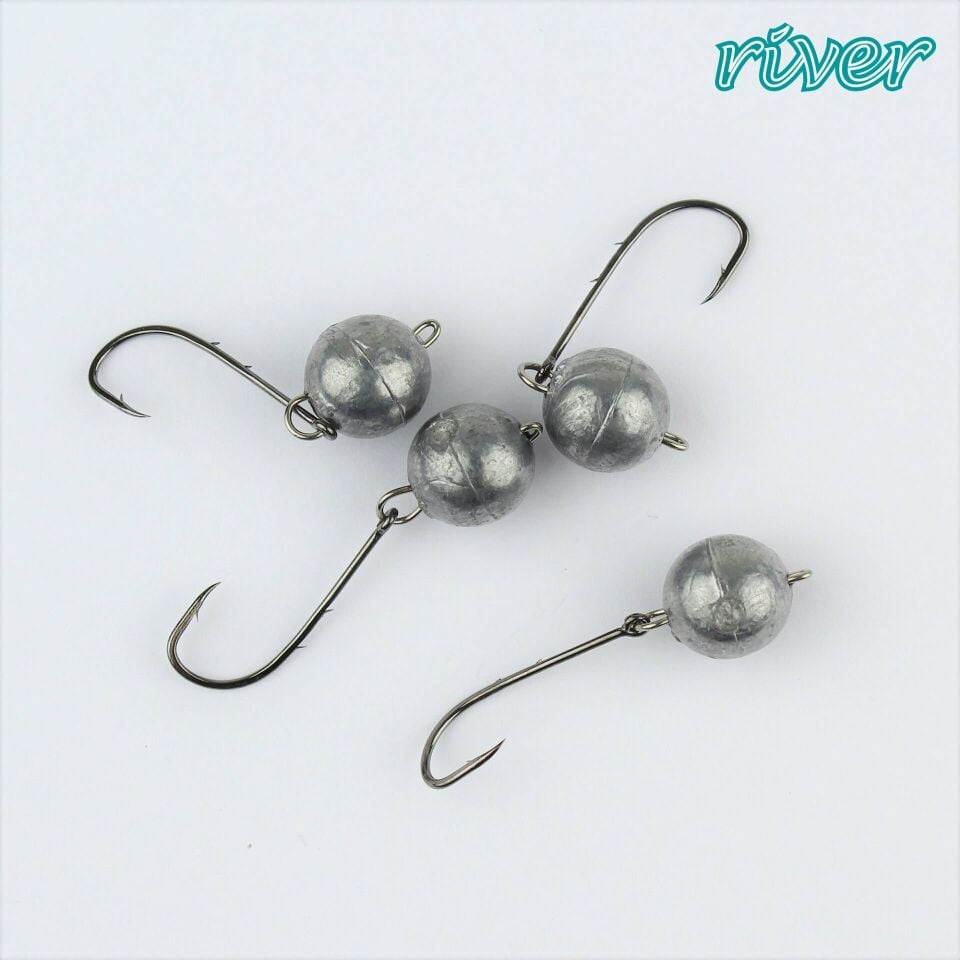 River Mafsallı Hareketli Jig Head 4P