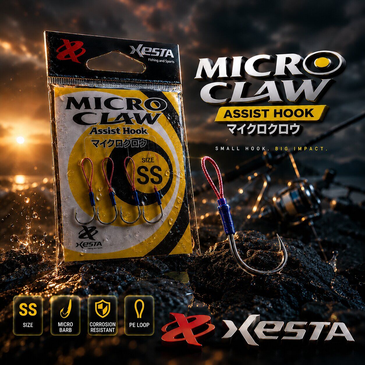 XESTA MICRO CLAW ASSİST SS BÜYÜK 4P