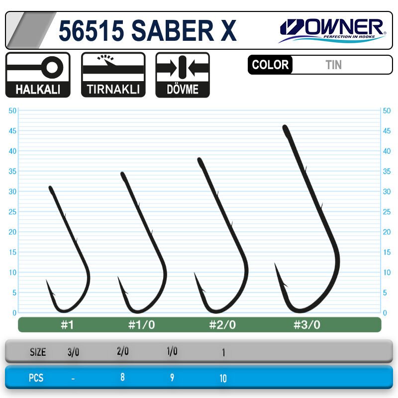 Owner 56515 Tachiuo Saber X Tin İğne