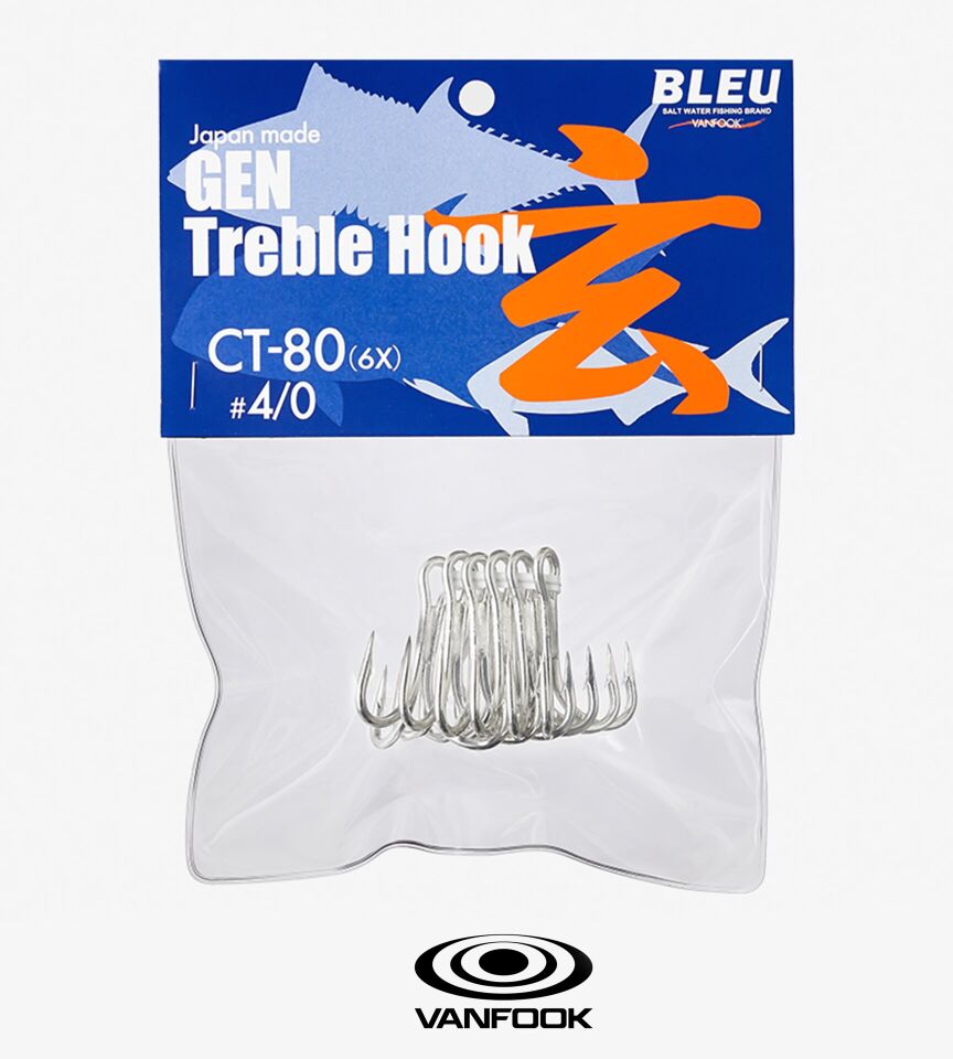 VANFOOK CT-80 TREBLE EXH SILVER 6P #4/0