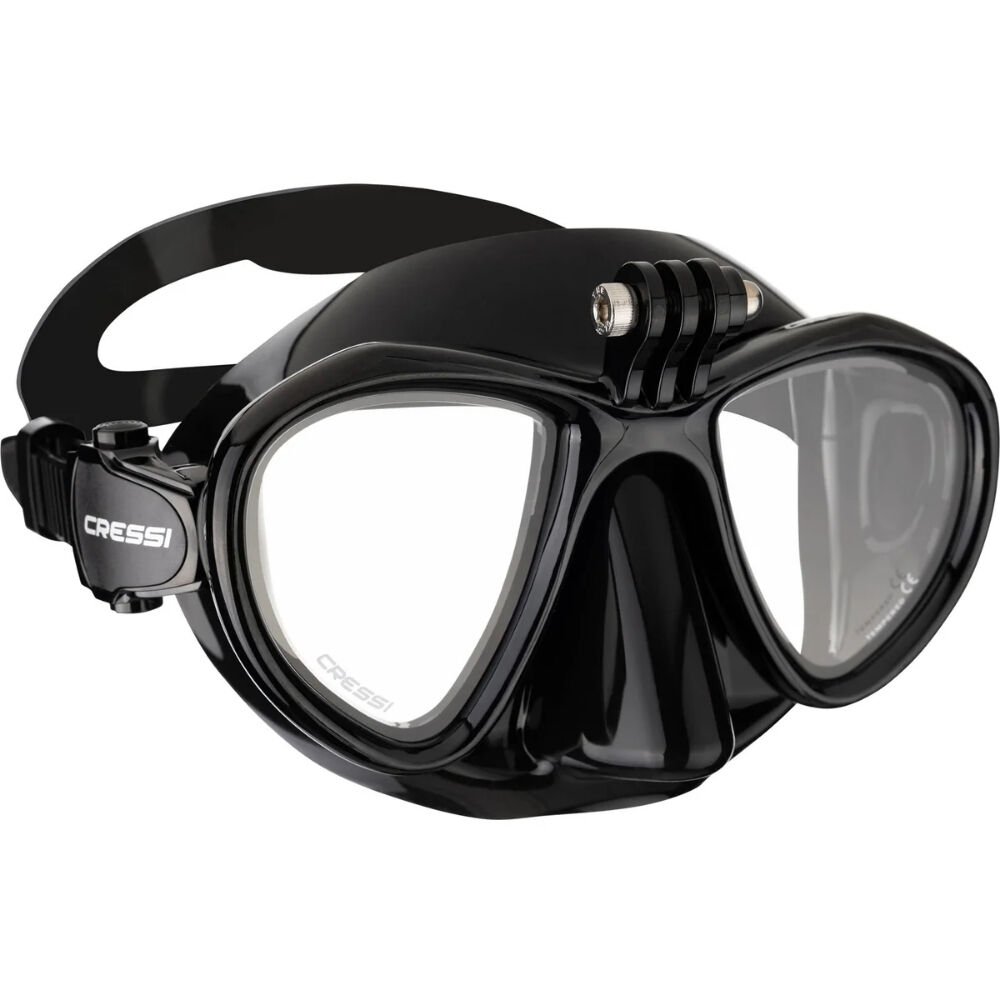 Cressi Metis Action Dalış Maskesi BLACK-BLACK
