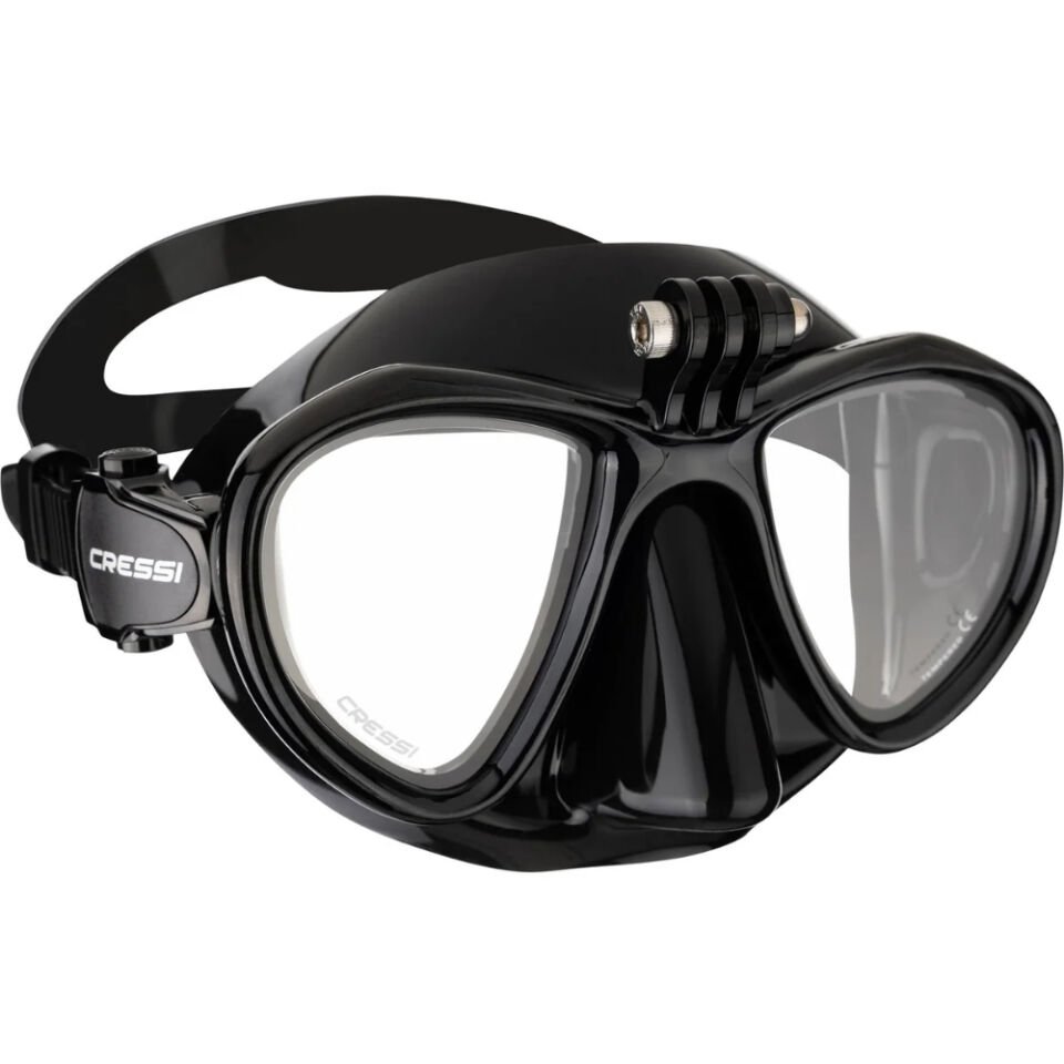 Cressi Metis Action Dalış Maskesi BLACK-BLACK