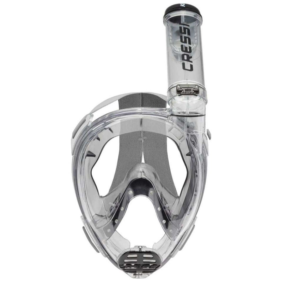 Cressi Knight Tam Yüz Maske SMOKED/CLEAR - M/L