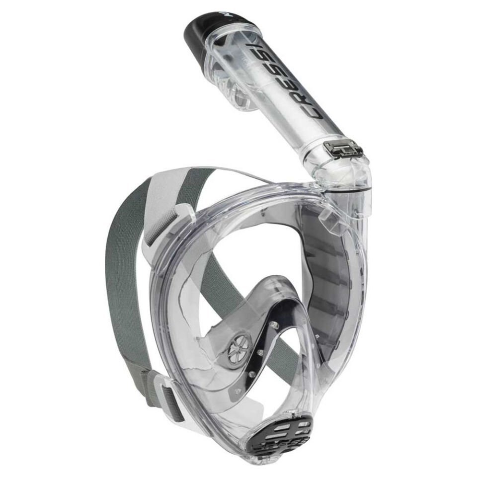 Cressi Knight Tam Yüz Maske SMOKED/CLEAR - M/L