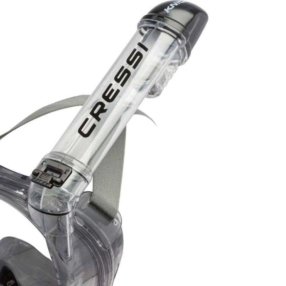 Cressi Knight Tam Yüz Maske SMOKED/CLEAR - M/L