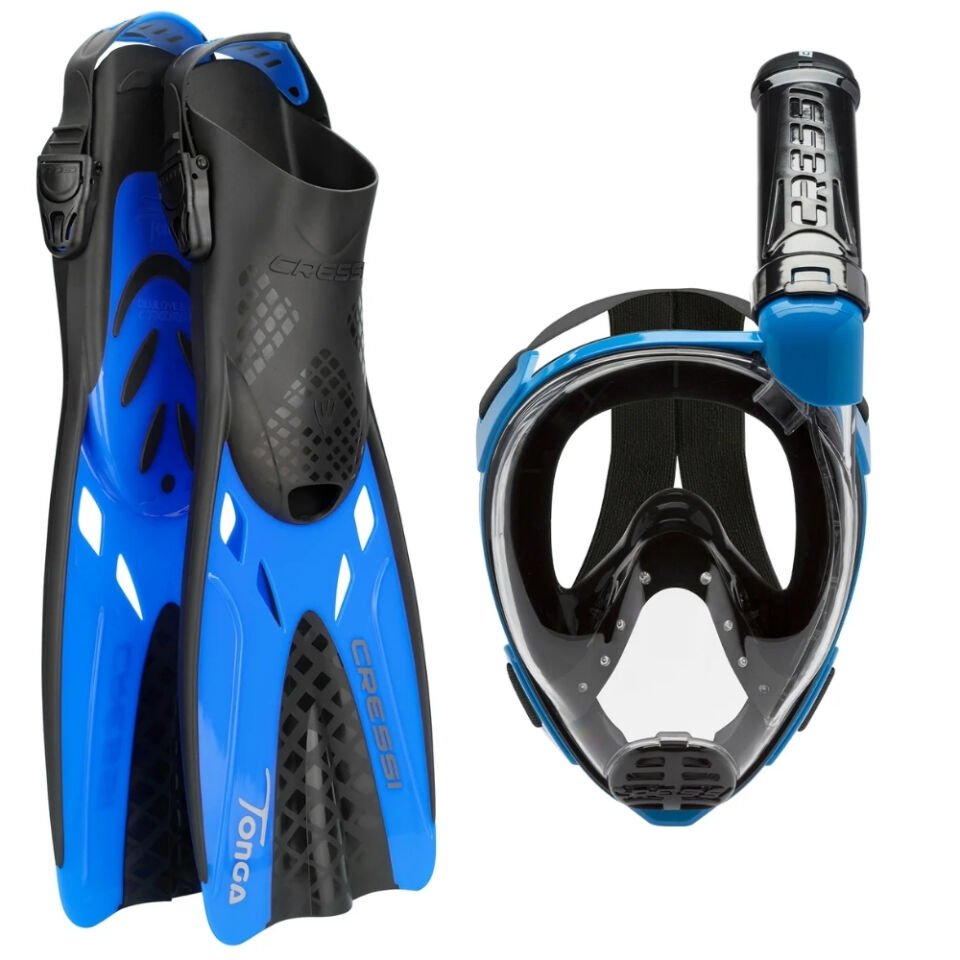Cressi Baron Maske Şnorkel + Tonga Palet Seti