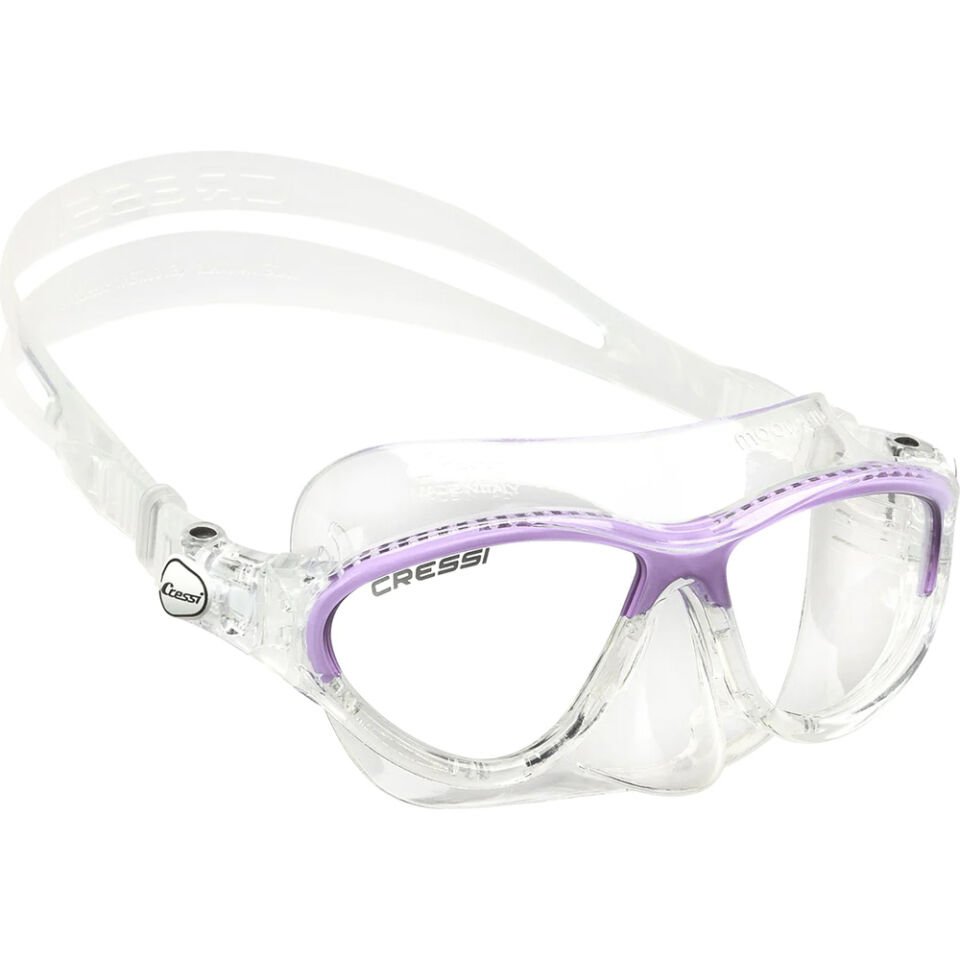 Cressi Moon Çocuk Yüzme ve Dalış Maskesi 5-10 YAŞ - CLEAR - LILAC