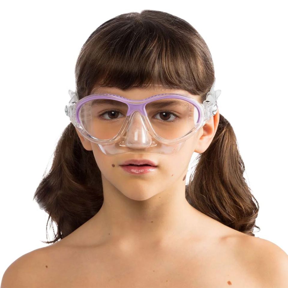 Cressi Moon Çocuk Yüzme ve Dalış Maskesi 5-10 YAŞ - CLEAR - LILAC