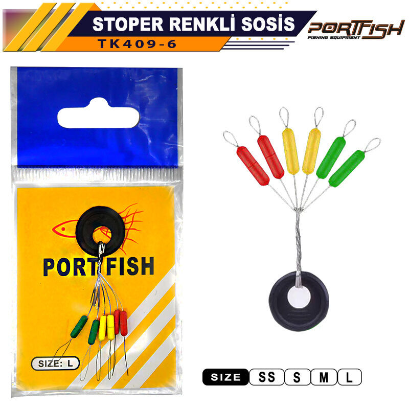 Portfish TK409 Stoper Renkli Sosis 100 Adetli
