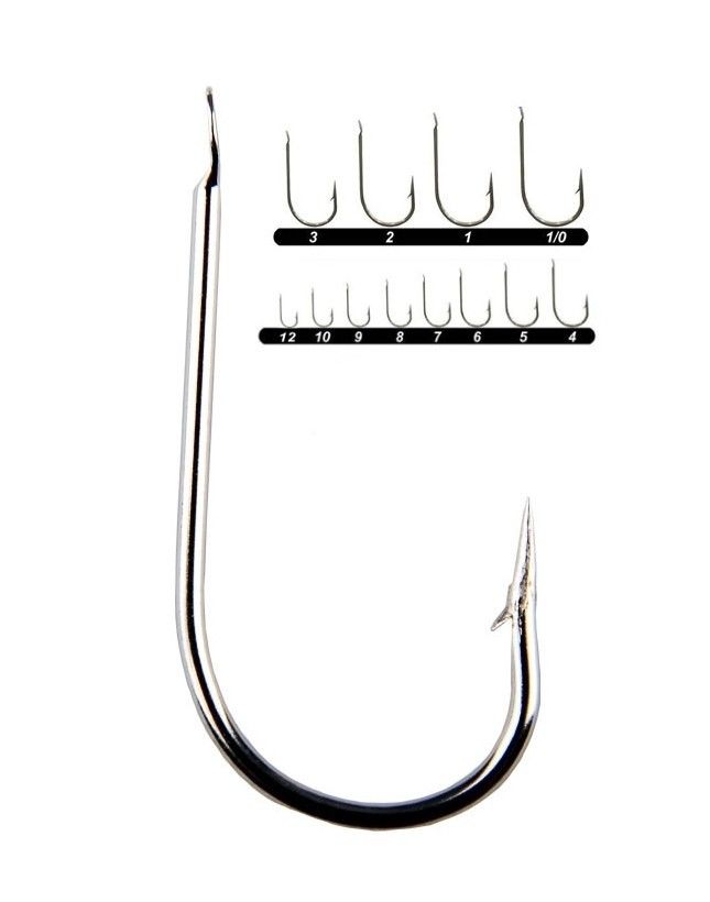 Youvella 1353 Kısa Pala Olta İğnesi 100'lü Kutu Nikel