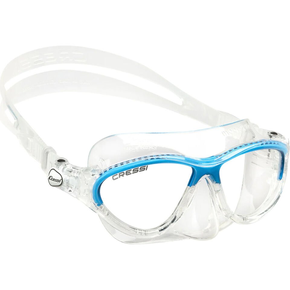 Cressi Moon Çocuk Yüzme ve Dalış Maskesi CLEAR - BLUE - 5-10 YAŞ