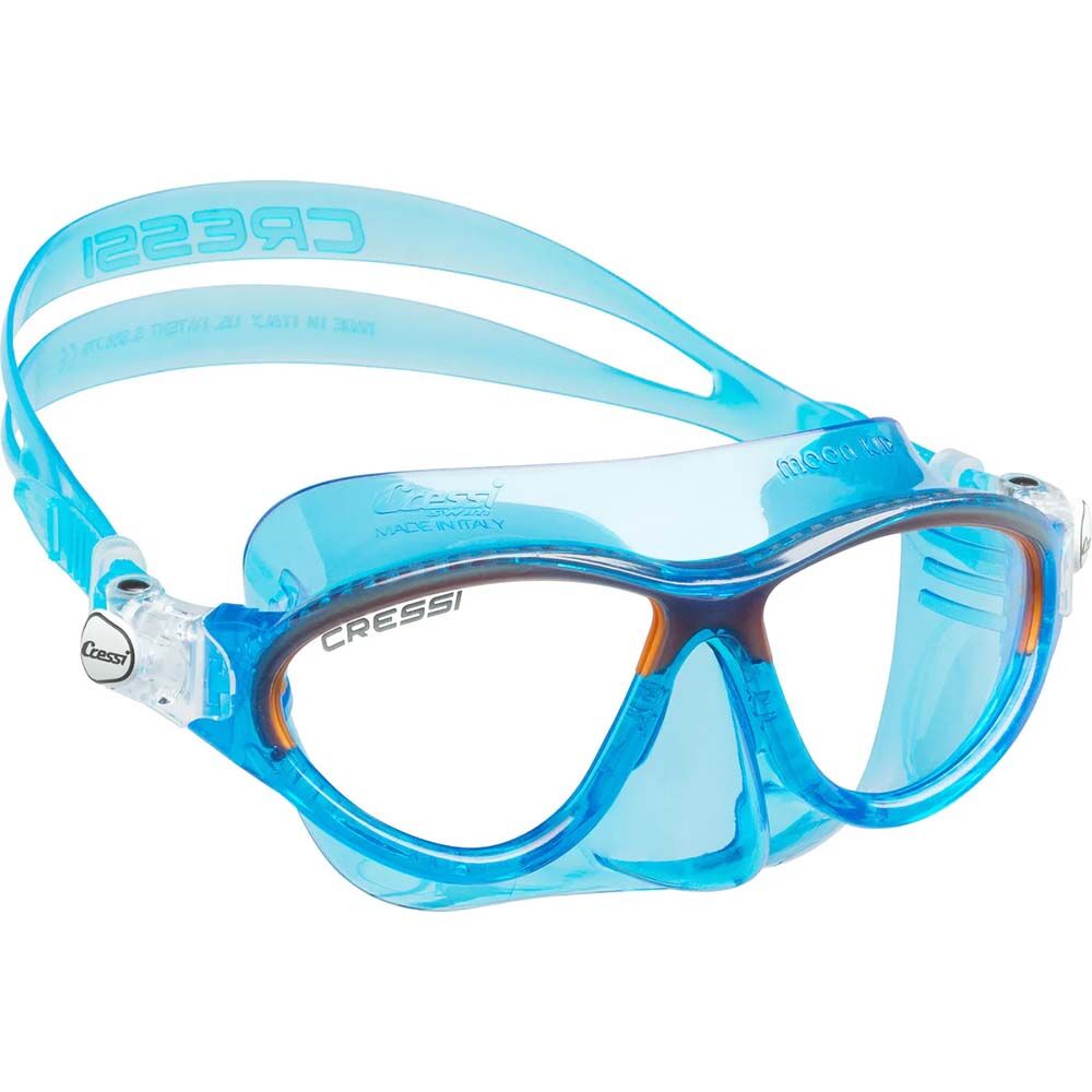 Cressi Moon Çocuk Yüzme ve Dalış Maskesi 5-10 YAŞ - BLUE - ORANGE