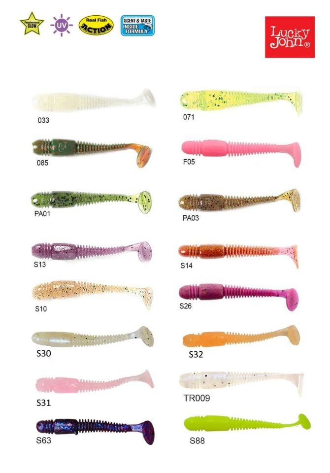 Lucky John Tioga 2'' (5.08 cm) 10P Silikon Yem