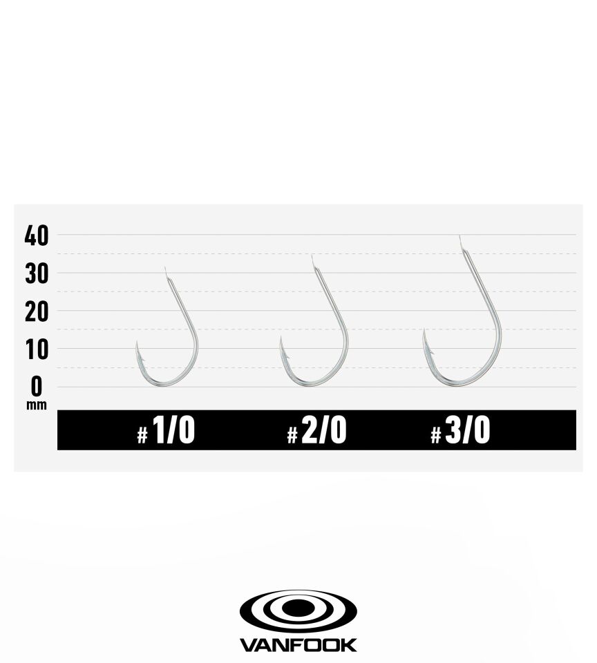 VANFOOK JH-10 JIGEN SILVER 10P #3/0