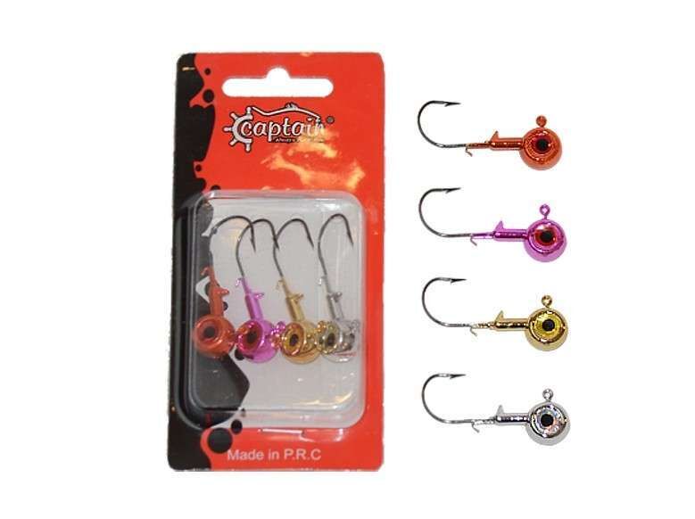 Captain 6415 Jig Head Angel Kiss 4lü Set 3D Melek Gözlü Jig Head Standart - 10 GR