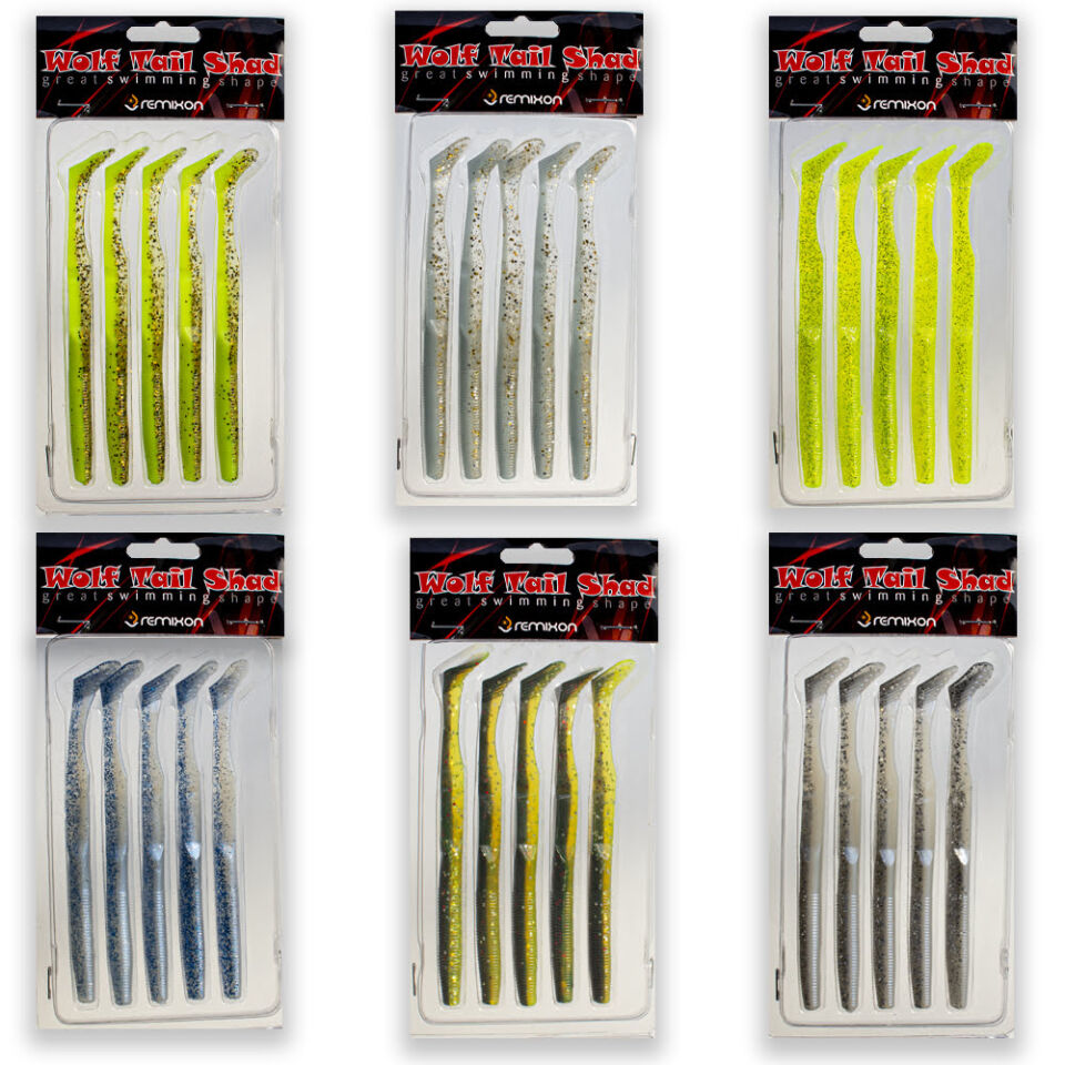 Remixon Wolf Tail Shad 12.5cm (5 Adet)