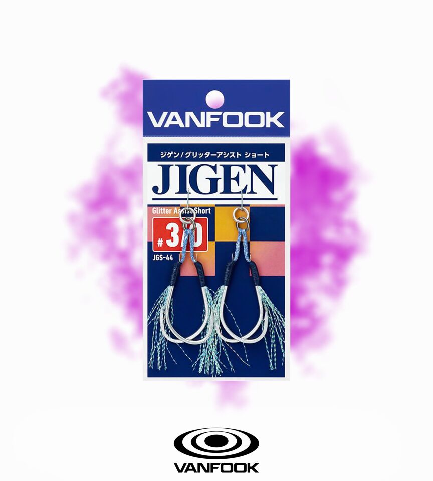 VANFOOK JGS-44 JIGEN GLITTER SHORT ASIS 2P #3/0