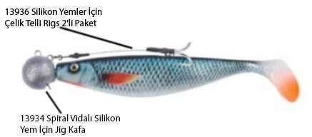 Balzer 13934 Spiral Vidalı Silikon Yem İçin Jig Kafa Standart