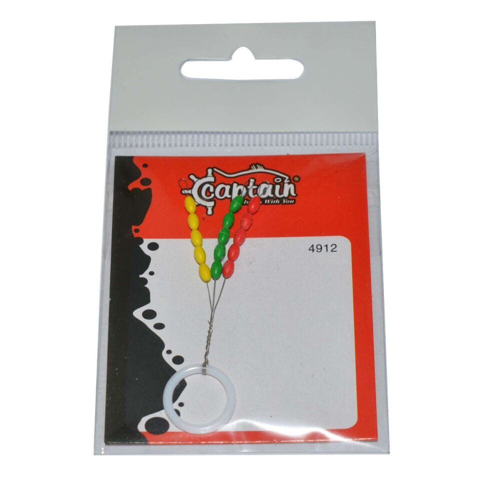 Captain 4912 Stoper 3x5li Paket Renkli Silikon Stopper Standart - S