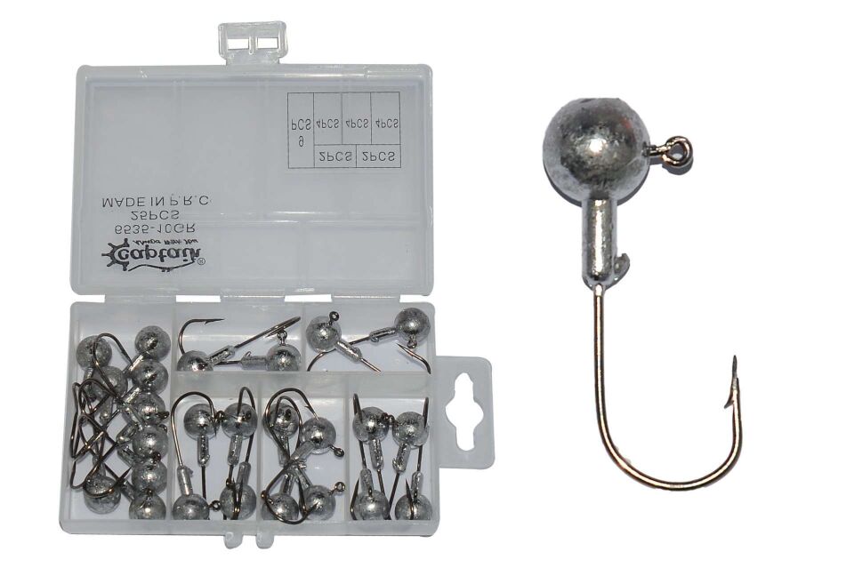 Captain 6435 Compact Eco Kutulu Jig Head Seti