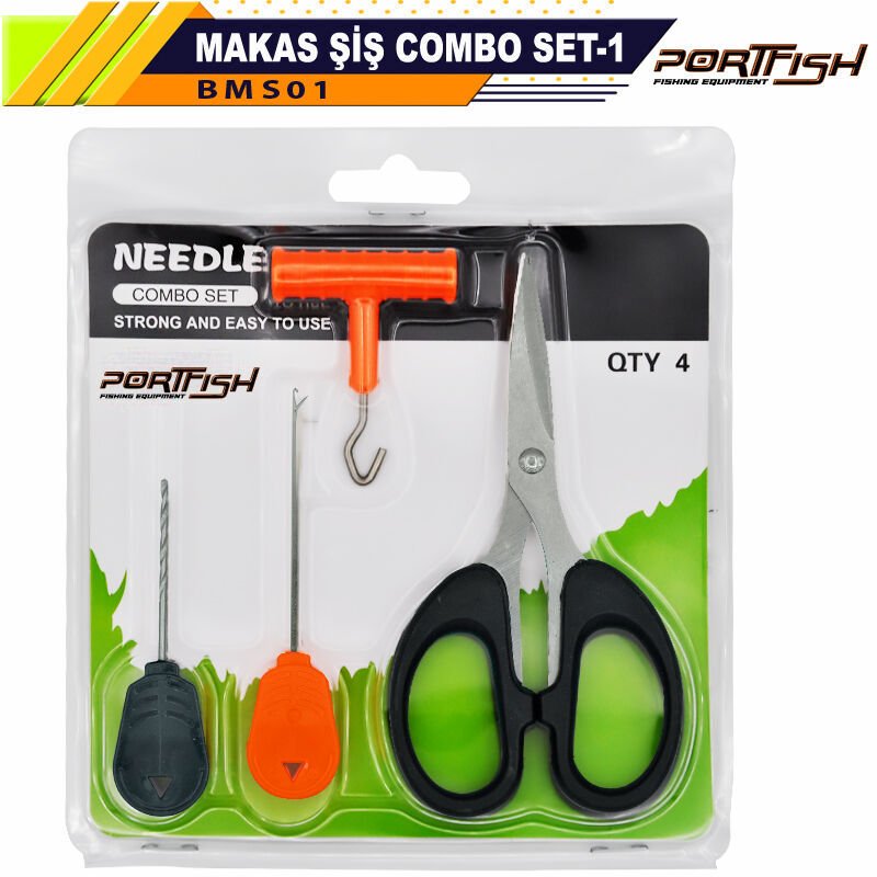 Portfish Makas Şiş Combo Set-1 - Makaslı Boili Tığ Seti