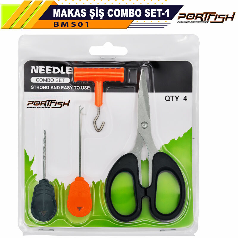 Portfish Makas Şiş Combo Set-1 - Makaslı Boili Tığ Seti