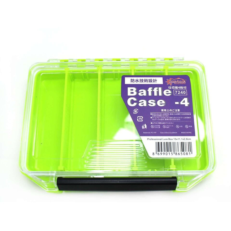 Captain 7240 Profesyonel Contalı Sahte Balık ve Jig Kutusu 15x11x3cm