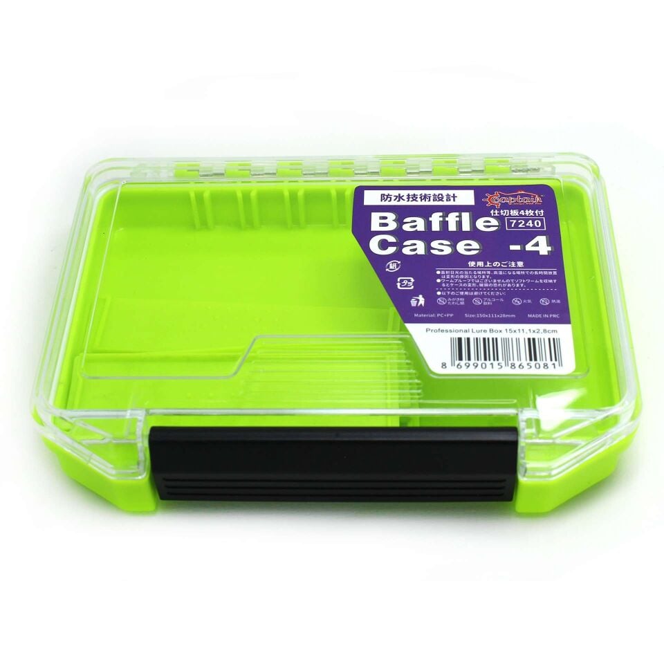 Captain 7240 Profesyonel Contalı Sahte Balık ve Jig Kutusu 15x11x3cm
