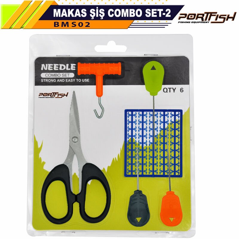 Portfish Makas Şiş Combo Set-2 - Makaslı Boili Tığ Seti