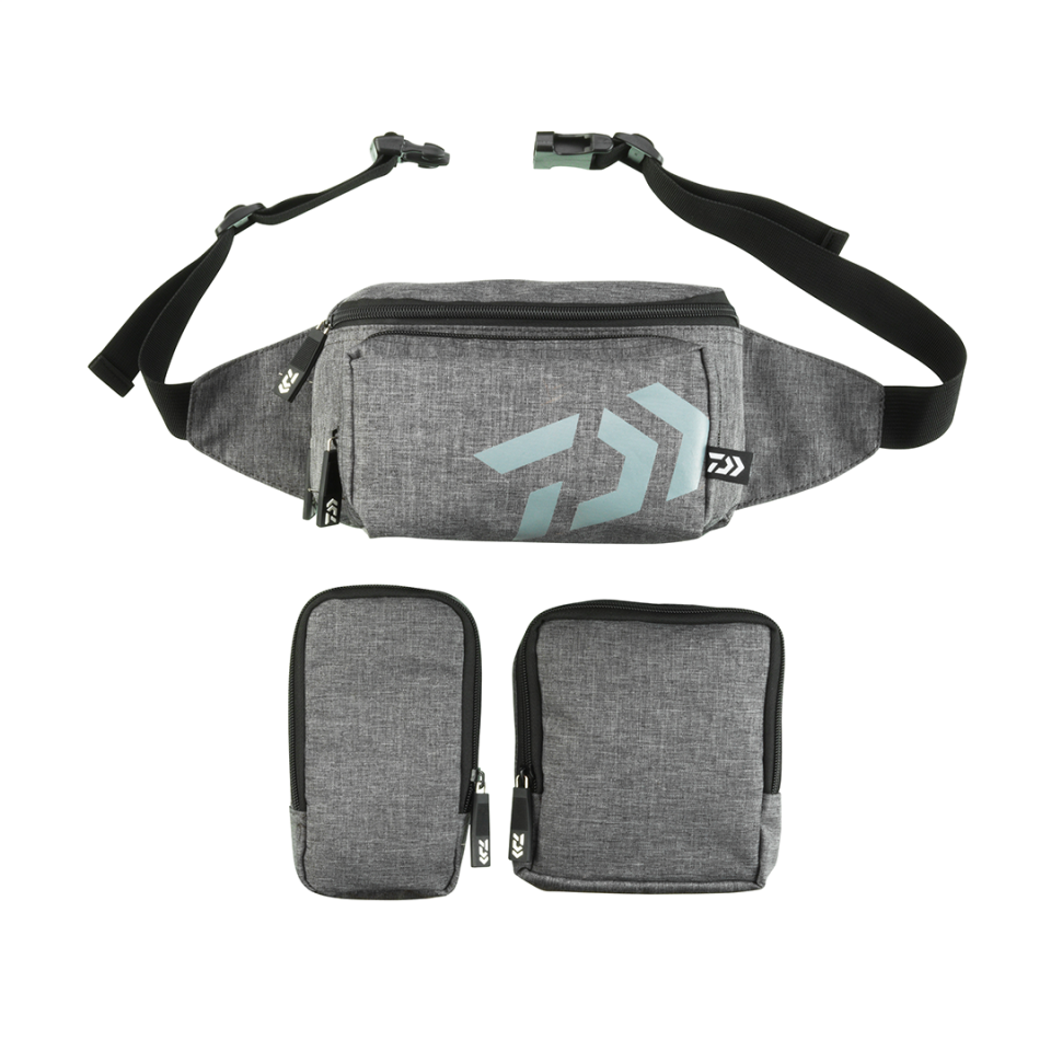DAIWA BALIKÇI ÇANTASI BEL ASKILI GRİ 23*13*17