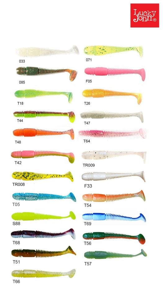 Lucky John Tioga 2.9'' (7.36 cm) 7P Silikon Yem