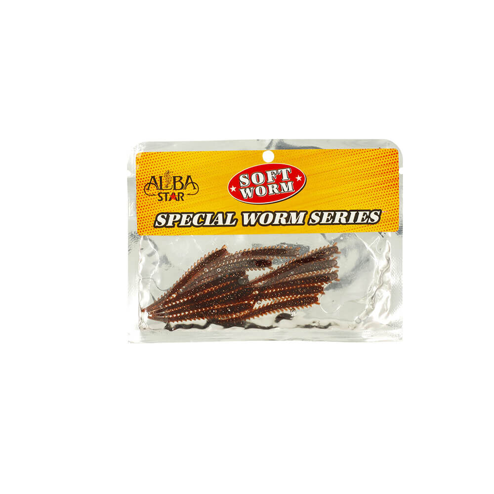 Albastar Special Worm Sahte Kurt 7CM - Kahverengi