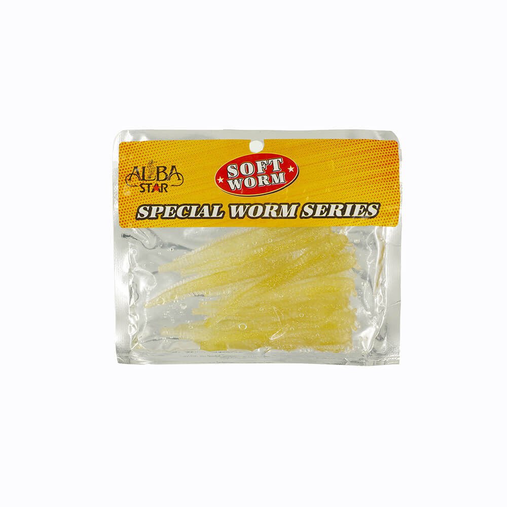 Albastar Special Worm Sahte Kurt 7CM - SARI SİMLİ