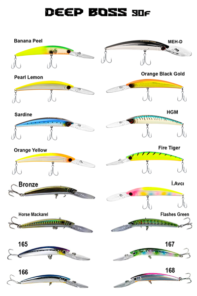 Fujin DeepBoss 90F 9.5gr Maket Balık
