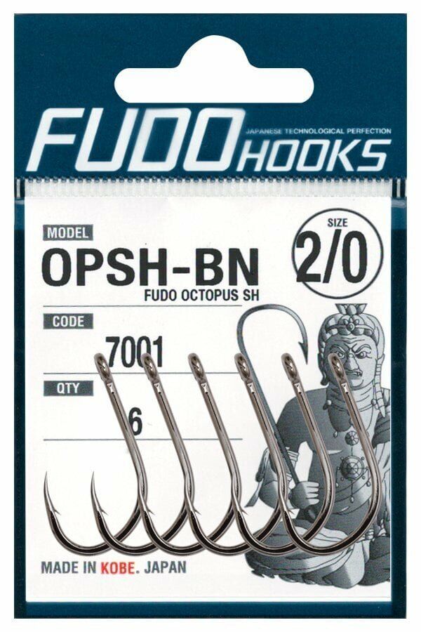 7001 FUDO OCTOPUS SH #2/0 BLACK NIKEL 6P