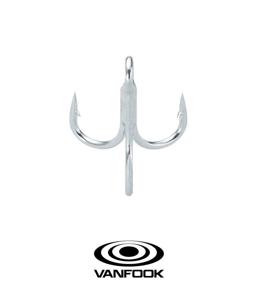 VANFOOK CT-80 TREBLE EXH SILVER 4P #5/0