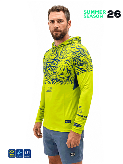 Fujin Pro Angler S26 Hooded Izohips Green Blue
