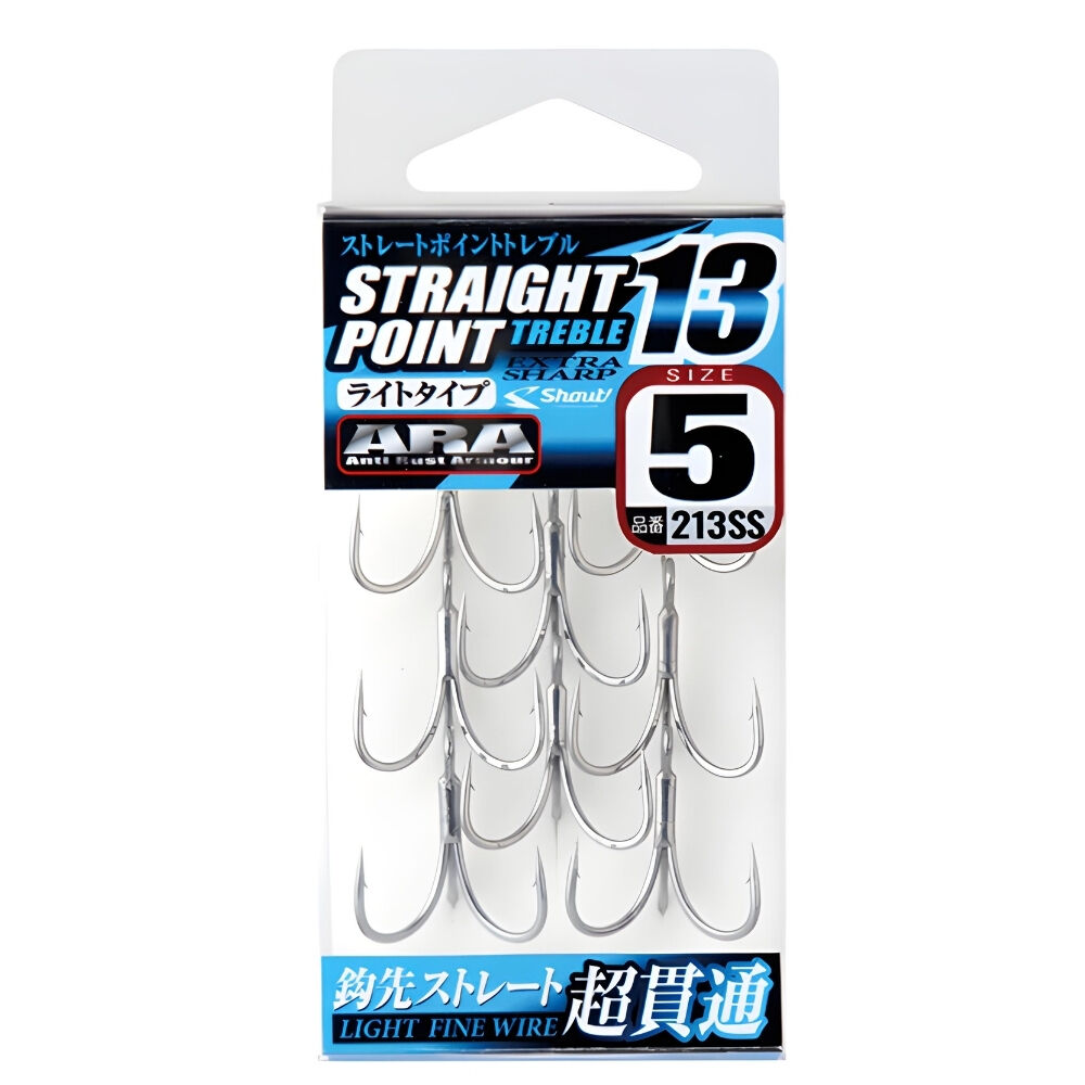 Shout Straight Point 13 Silver Üçlü İğne (8AD)